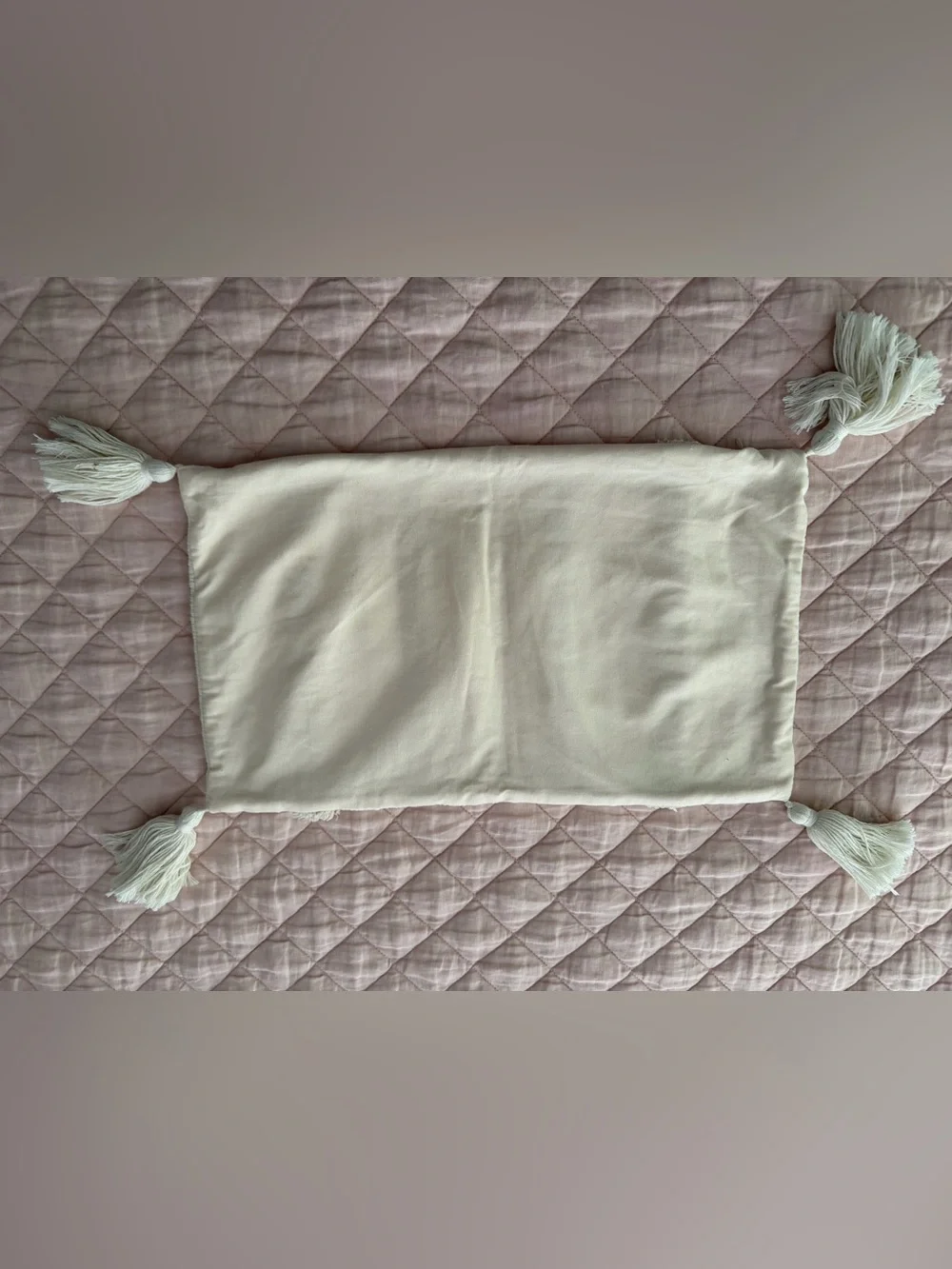 Neutral Beige & Cream Striped lumbar pillowcase